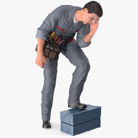 Locksmith Rigged 3D model